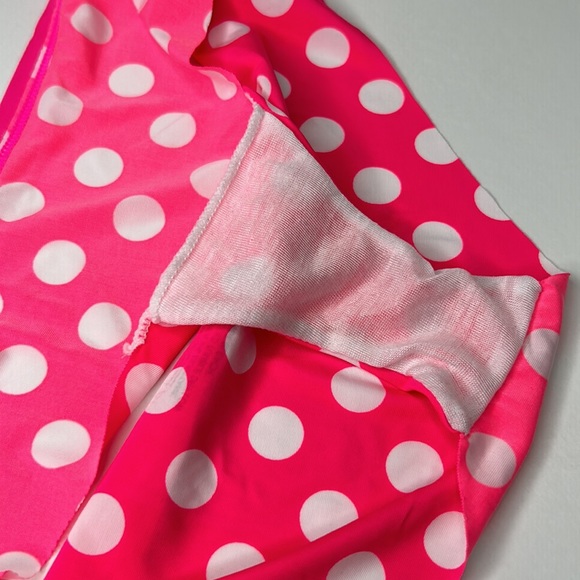 HIPHUGGER Seamless Stretchy Slinky Microfiber Pink Polka Dot Low Rise Bikini NEW - Picture 15 of 15